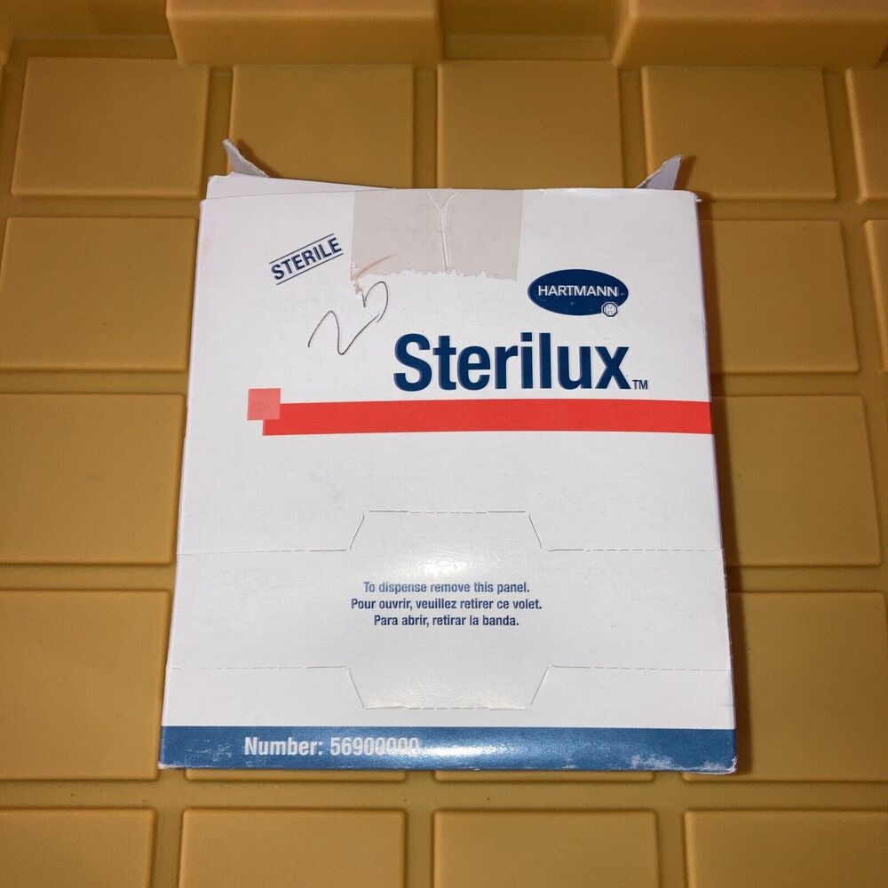 Sterilux Premium Gauze Sponge, Sterile, 4'' x 4'', 8 Ply, Open Box of 38